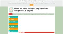 Desktop Screenshot of omceo.bg.it
