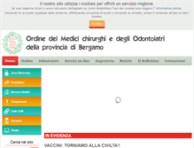 Tablet Screenshot of omceo.bg.it